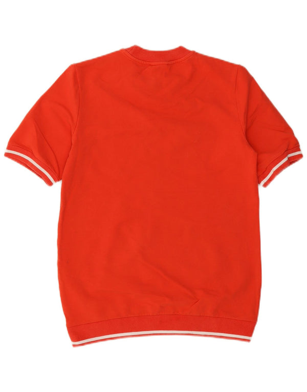 Cos Γυναικείο Φούτερ με κοντό μανίκι Jumper UK 6 XS Πορτοκαλί βαμβακερό