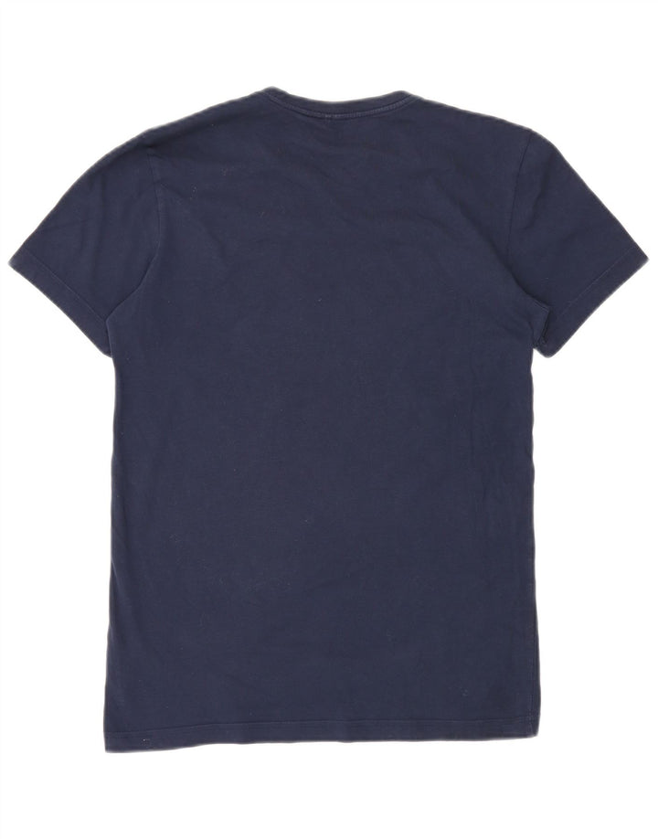 Ανδρικό γραφικό T-Shirt Adidas Top Small Navy Blue από βαμβάκι