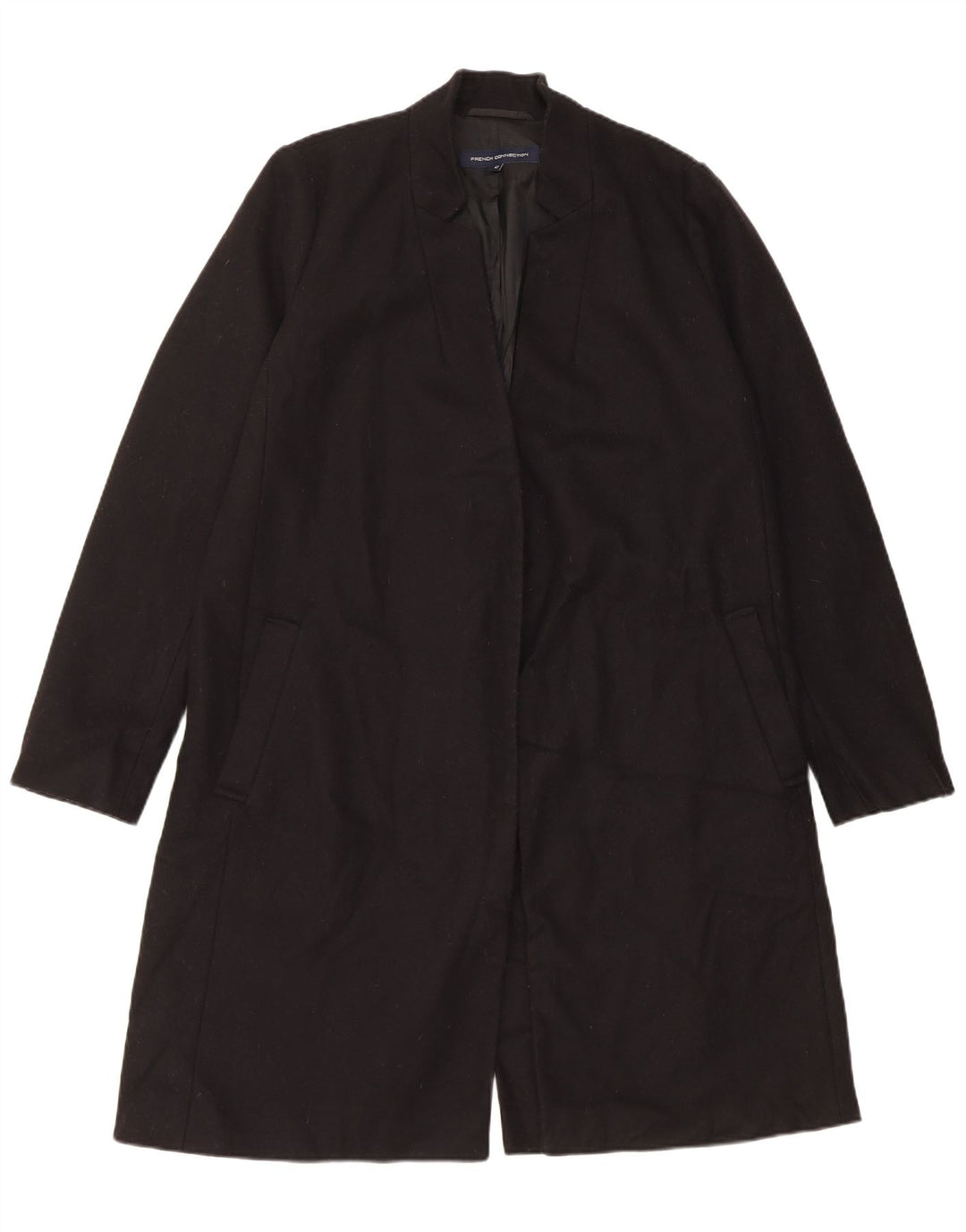 Γυναικείο Oversized Πανωφόρι Γαλλικής Connection UK 12 Μεσαίο μαύρο μαλλί