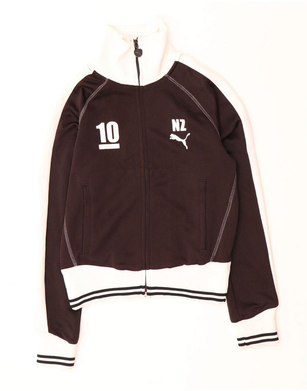 Γυναικεία φόρμα PUMA Crop Top Jacket UK 10 Small Black Colourblock