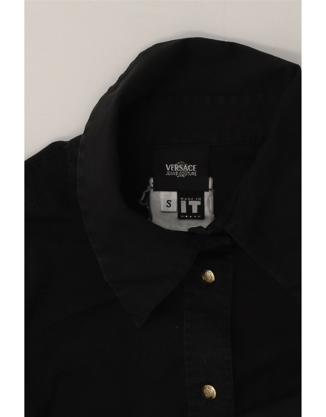 Γυναικείο επίσημο πουκάμισο Versace UK 10 Small Black