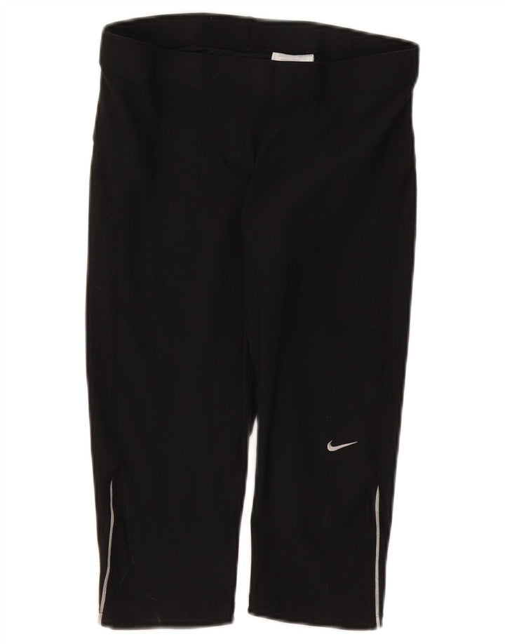 Nike Γυναικεία Κάπρι Κολάν UK 10/12 Μεσαίο μαύρο πολυεστέρα