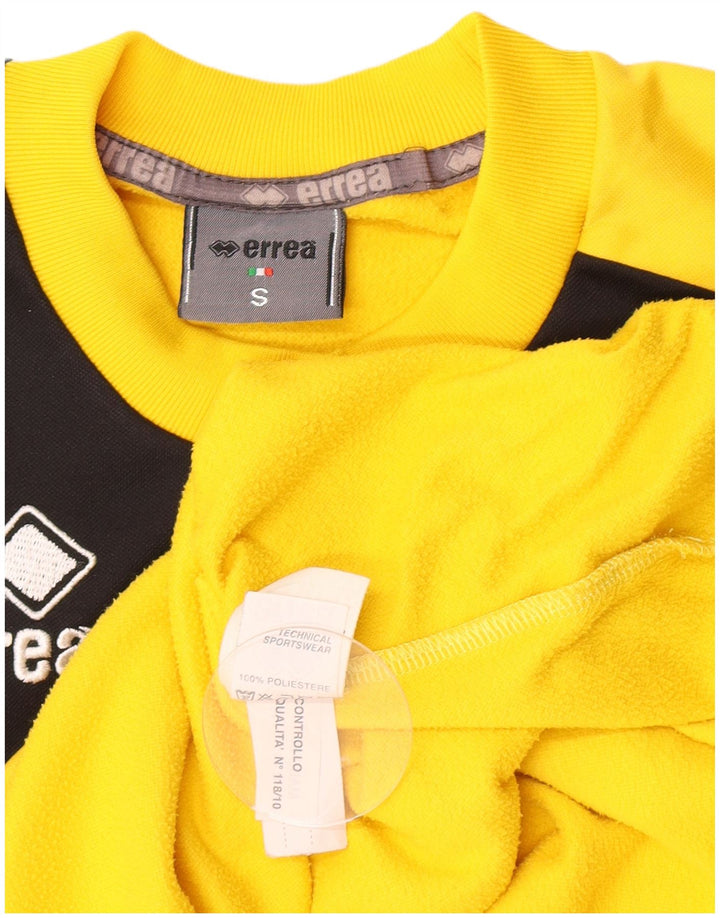 Ανδρικό γραφικό μπλουζάκι Errea Top Small Yellow Colourblock Polyester