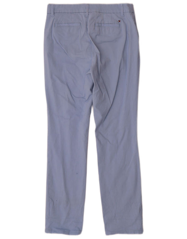 Tommy Hilfiger Womens Slim Chino Trousers US 4 Small W28 L28 Blue Cotton