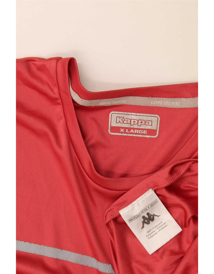 Ανδρικό T-Shirt Kappa Top XL Red Polyester