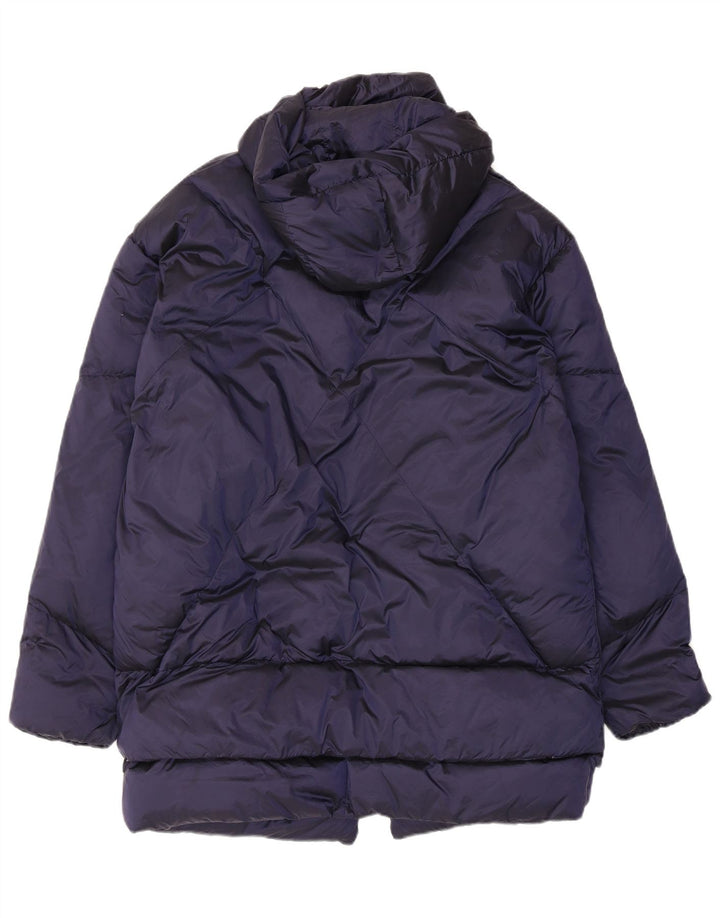 Καναδικό γυναικείο μπουφάν με κουκούλα UK 14 Medium Navy Blue
