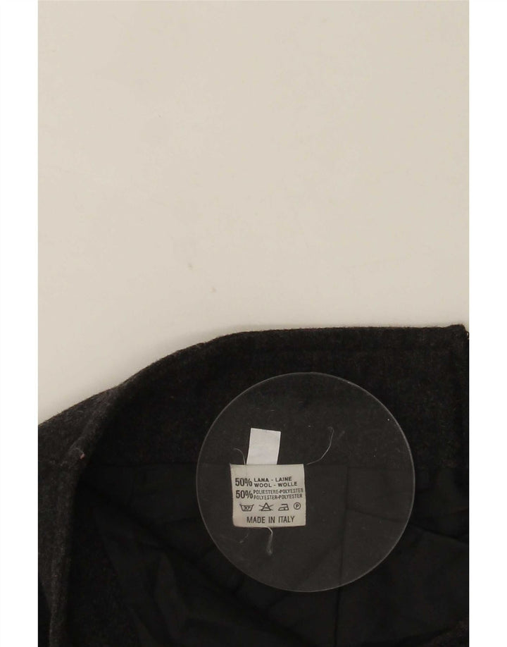 Γυναικεία Vintage A-Line φούστα IT 42 Medium W25 Grey Wool
