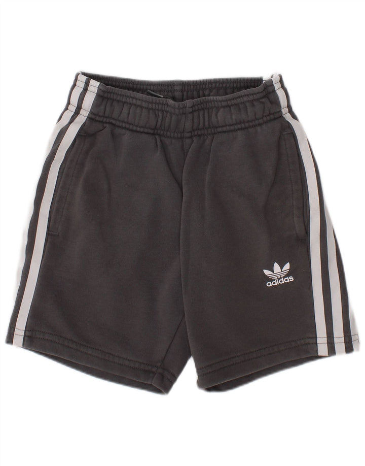 Adidas Boys Sports Short 5-6 Years Grey Cotton Sports