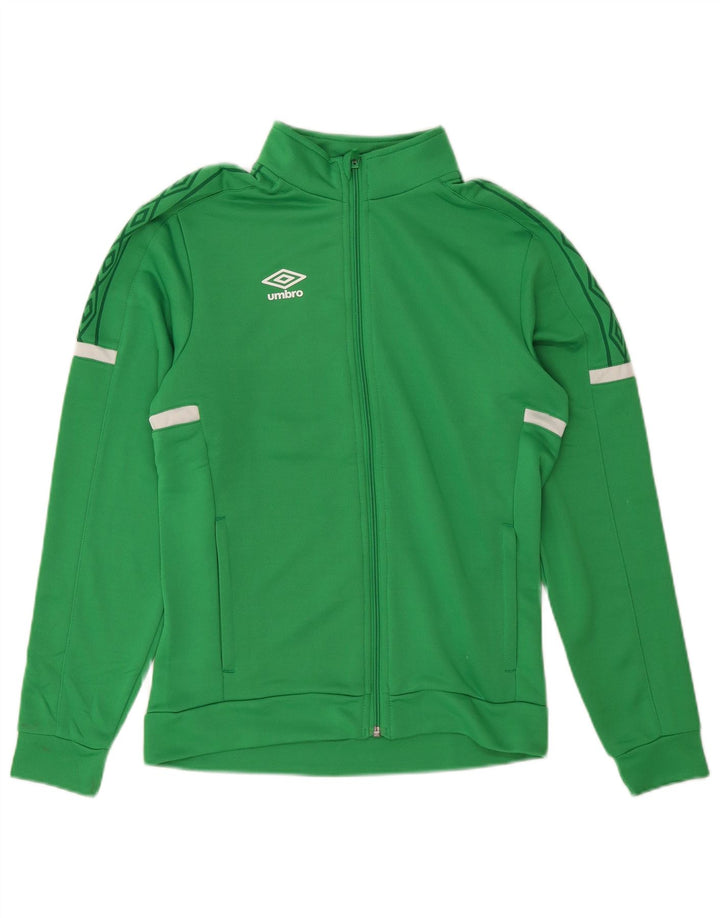 Μπουφάν Umbro Boys Graphic αθλητική φόρμα 13-14 ετών XL πράσινο πολυεστέρα