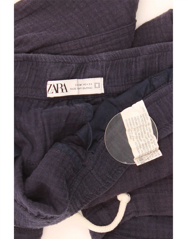 Ανδρικό αθλητικό σορτς Zara, μεσαίο ναυτικό, βαμβακερό