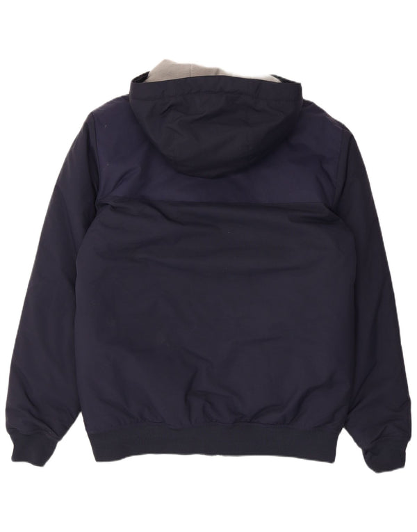 Adidas Ανδρικό μπουφάν με κουκούλα αντιανεμικό UK 38 Medium Navy Blue Polyester