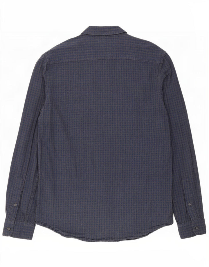 Ανδρικό πουκάμισο Jack Wills Slim Fit Medium Navy Blue Gingham Cotton