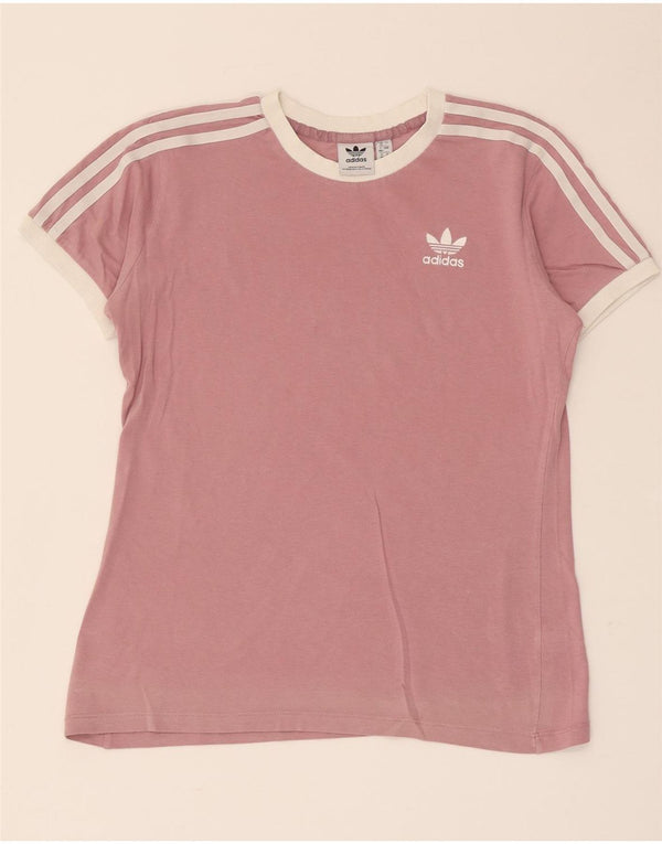 Adidas Γυναικείο T-Shirt Top UK 12 Medium Pink