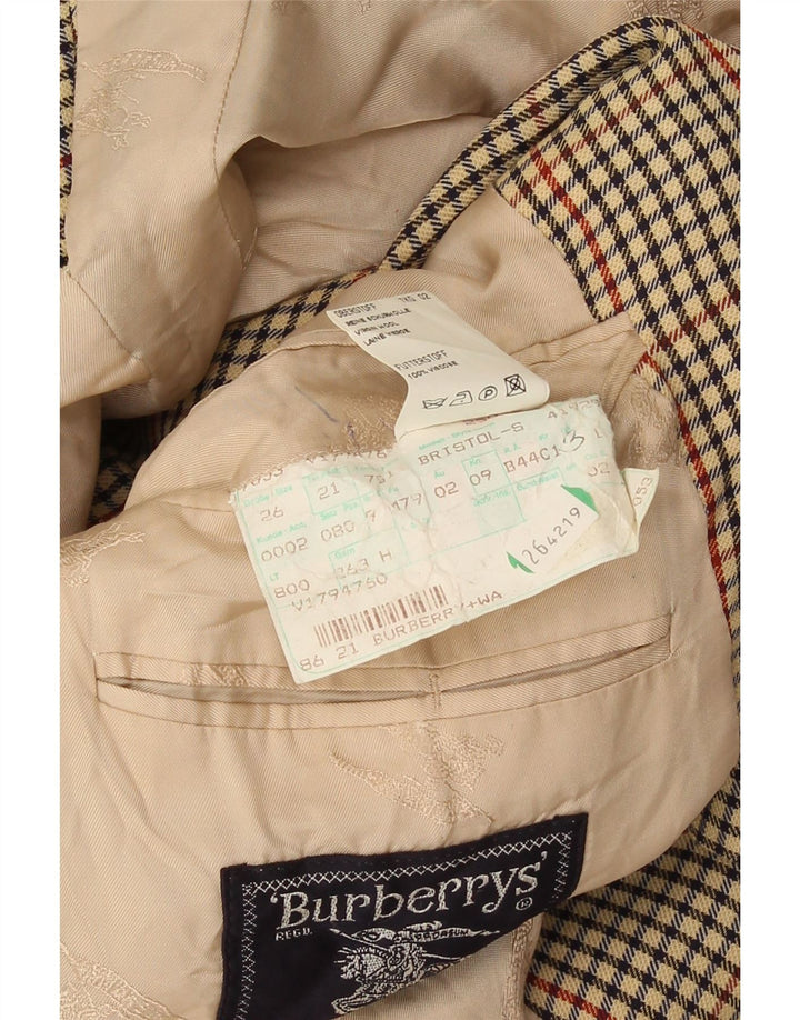 Burberrys Ανδρικό σακάκι σακάκι με 2 κουμπιά UK 38 Medium Beige Houndstooth