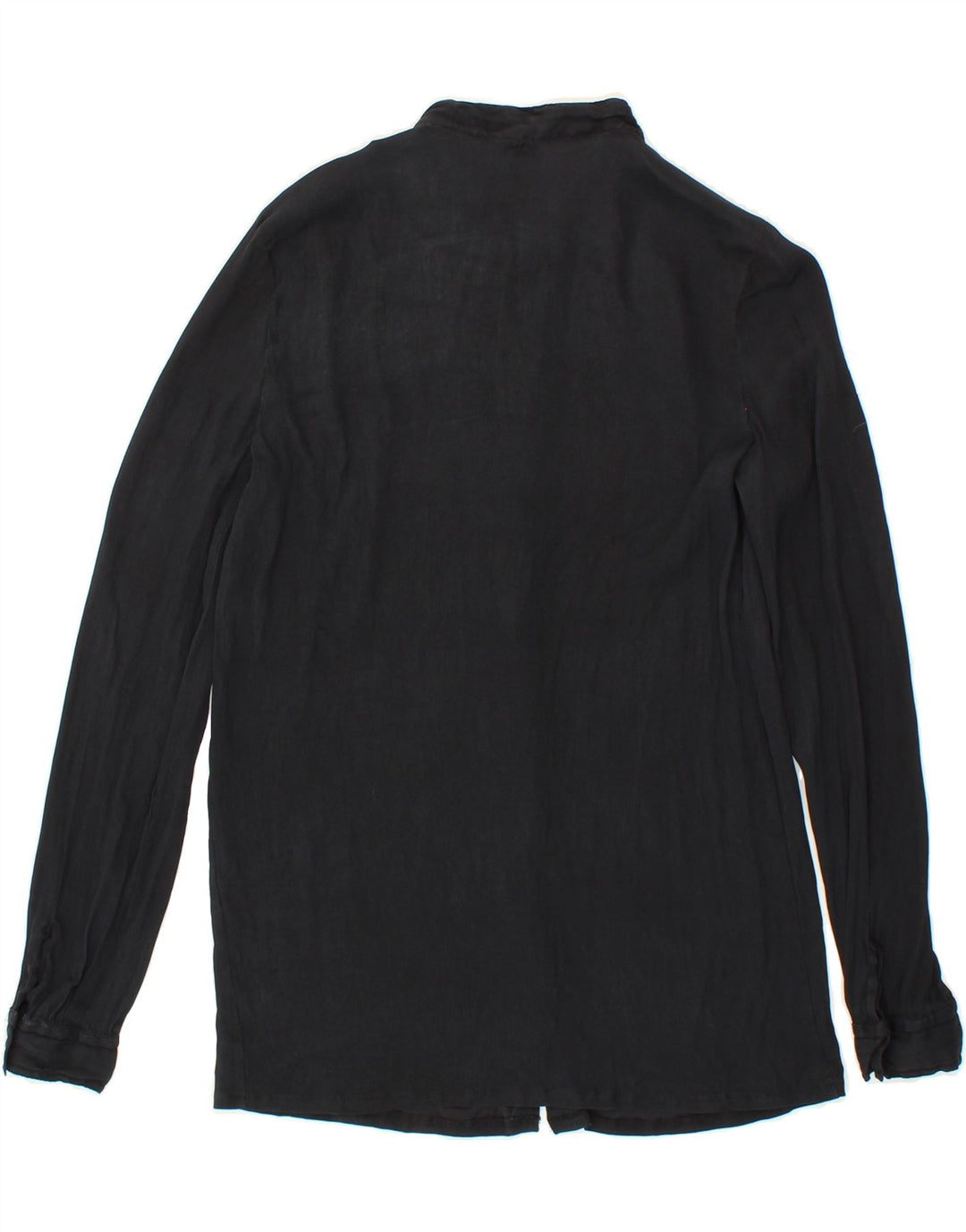 VINTAGE Womens Shirt EU 40 Medium Black Viscose Vintage Vintage and Second-Hand Vintage from Messina Hembry 