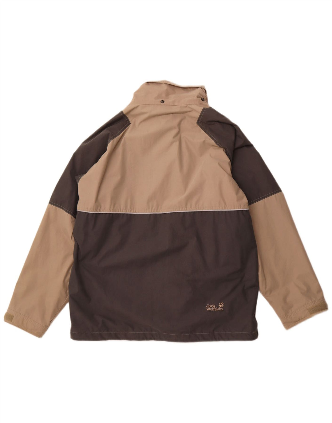 Ανδρικό Jack Wolfskin Rain Jacket UK 42 XL Beige Colourblock Polyester