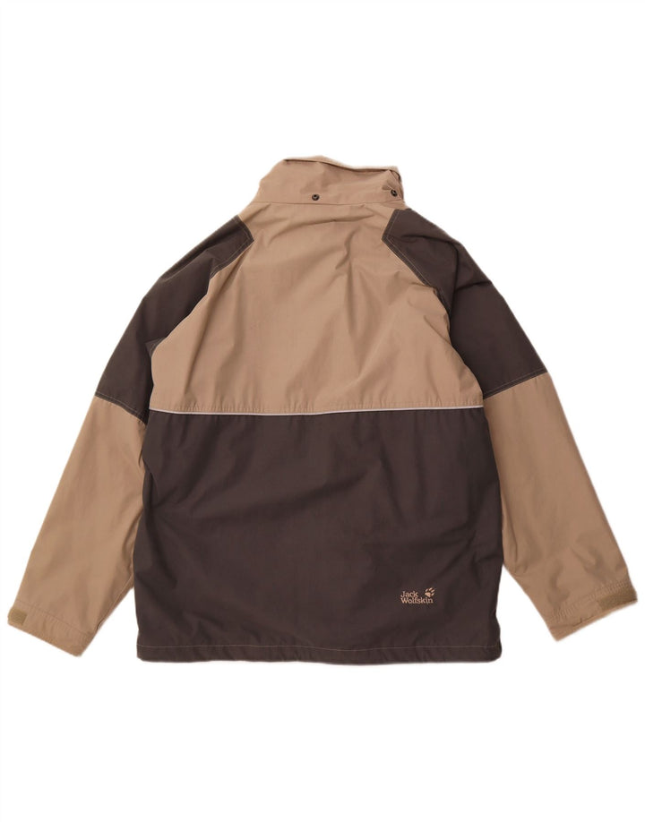 Ανδρικό Jack Wolfskin Rain Jacket UK 42 XL Beige Colourblock Polyester