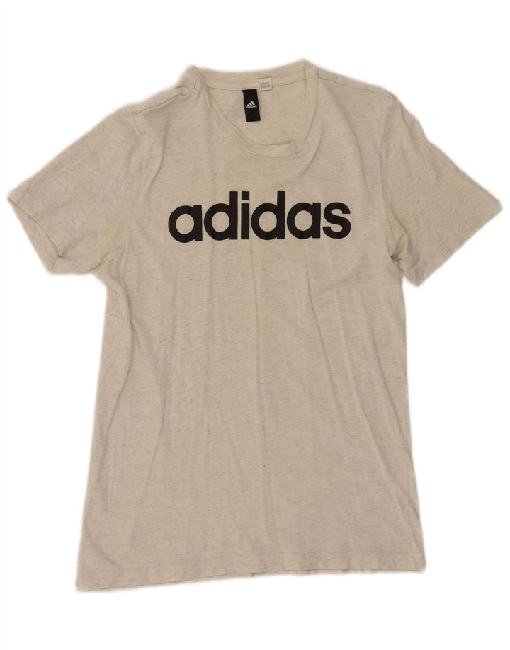 Γυναικείο γραφικό T-Shirt Adidas Top UK 12 Medium Grey