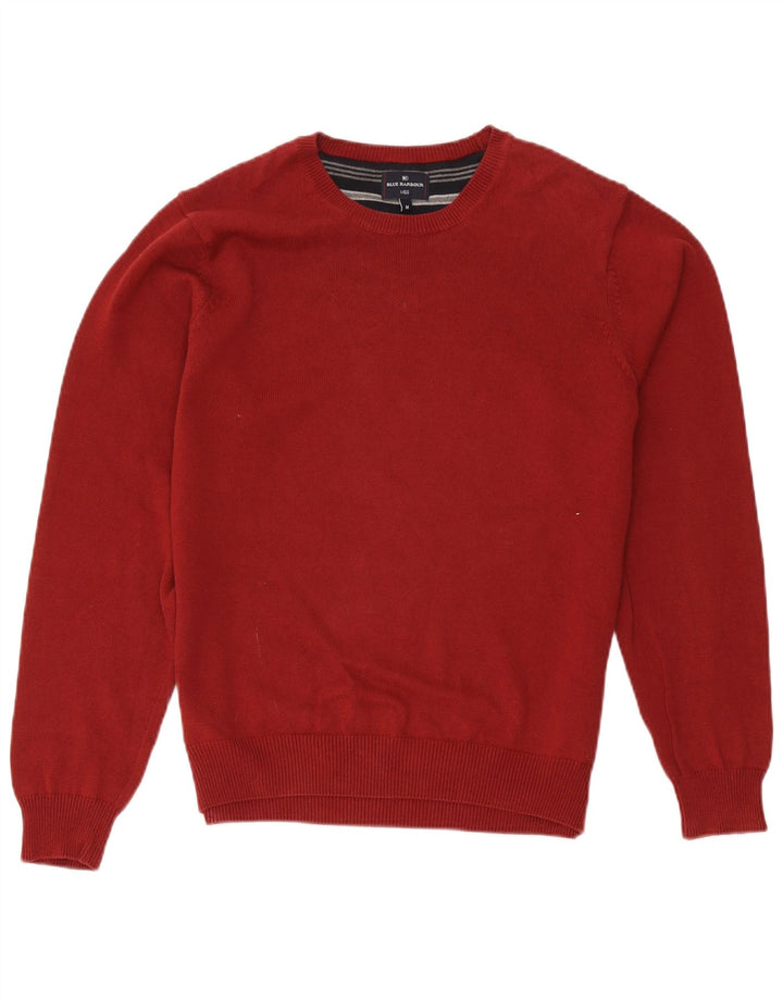 Ανδρικό πουλόβερ Marks & Spencer Blue Harbor Crew Neck Jumper Μεσαίο κόκκινο