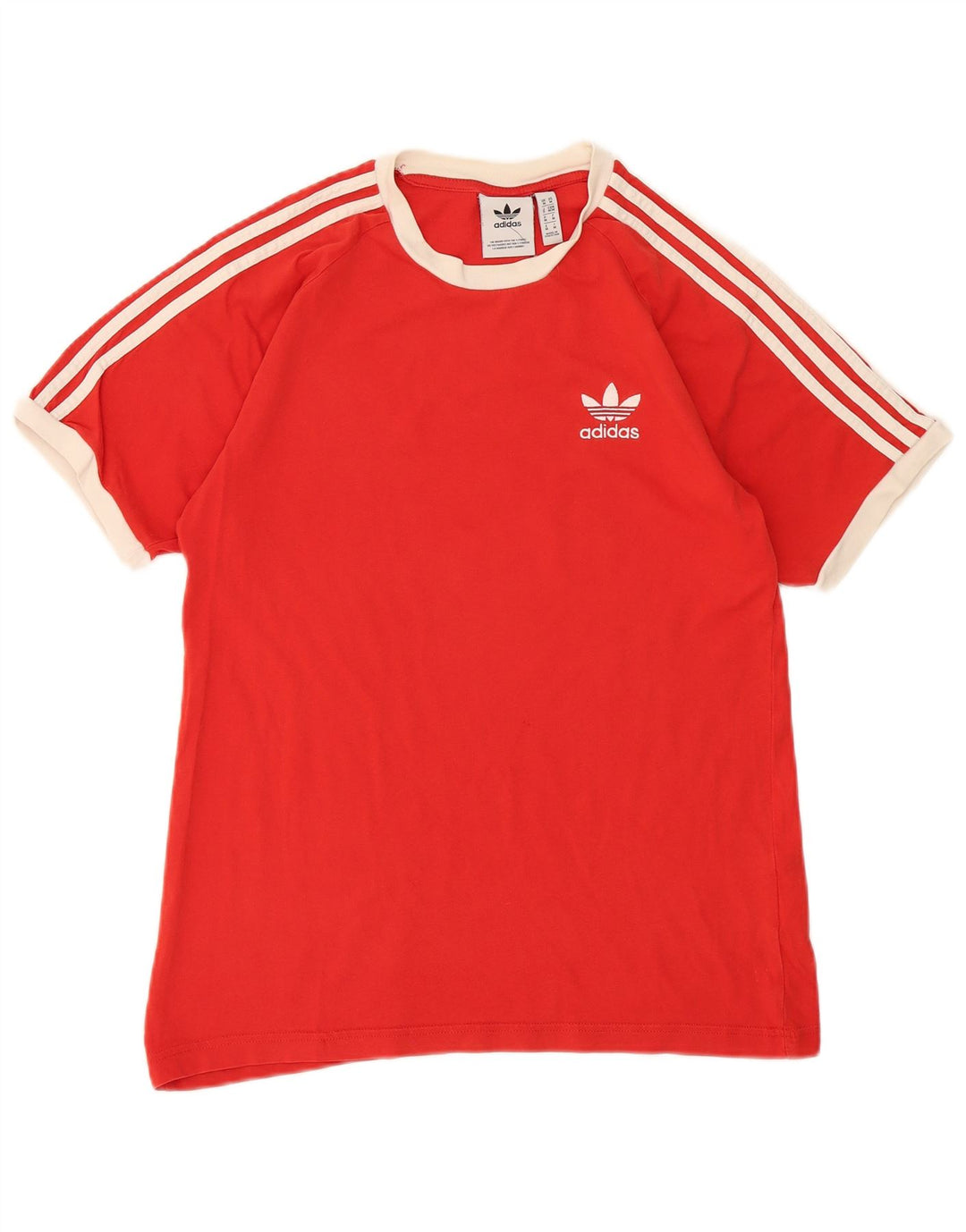 Ανδρικό T-Shirt Adidas Τοπ μεσαίο κόκκινο βαμβακερό