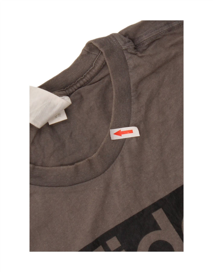 Ανδρικό γραφικό T-Shirt Adidas Top Μεσαίο γκρι βαμβακερό