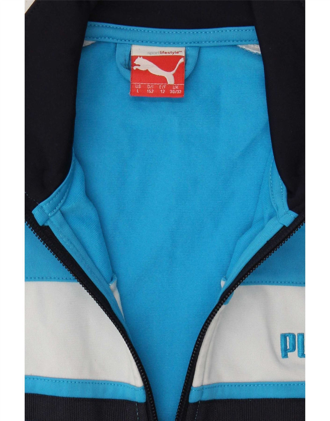 Μπουφάν Puma Boys αθλητική φόρμα 11-12 ετών μπλε πολυεστέρας