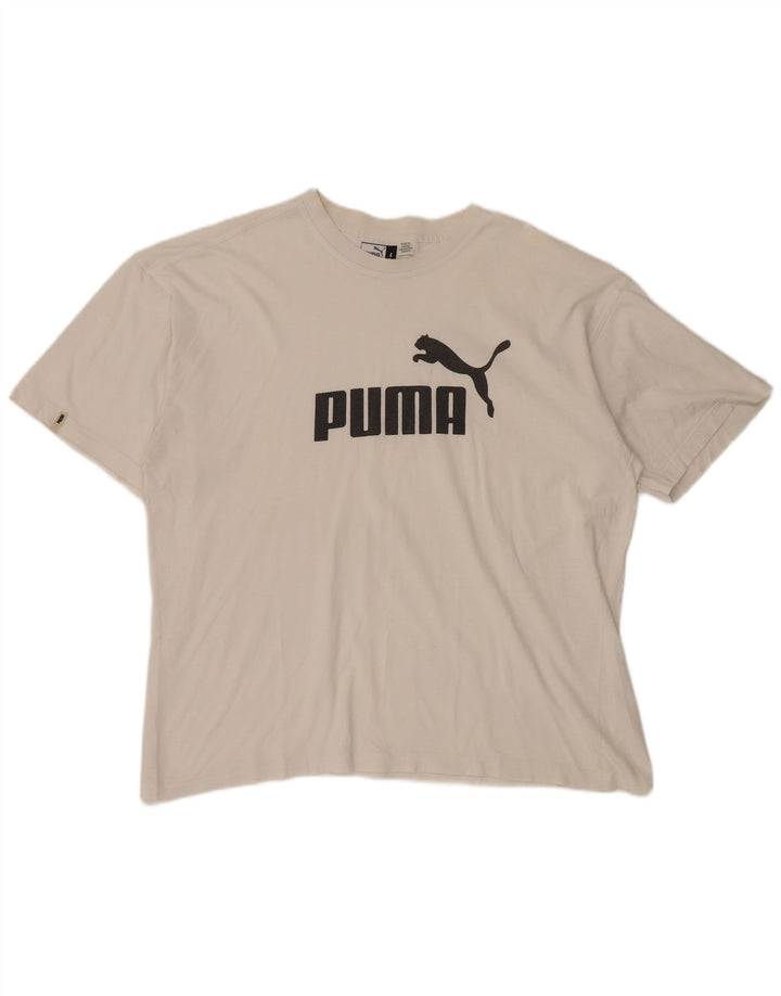 Ανδρικό γραφικό T-Shirt PUMA Top Large Λευκό