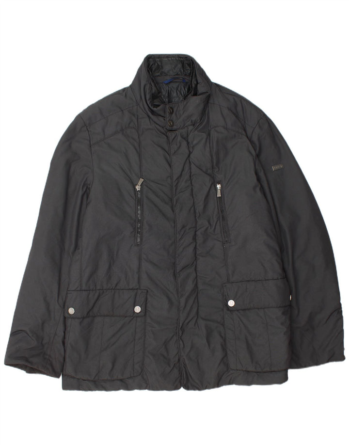 TRU Mens Utility Jacket IT 56 3XL Black Polyamide