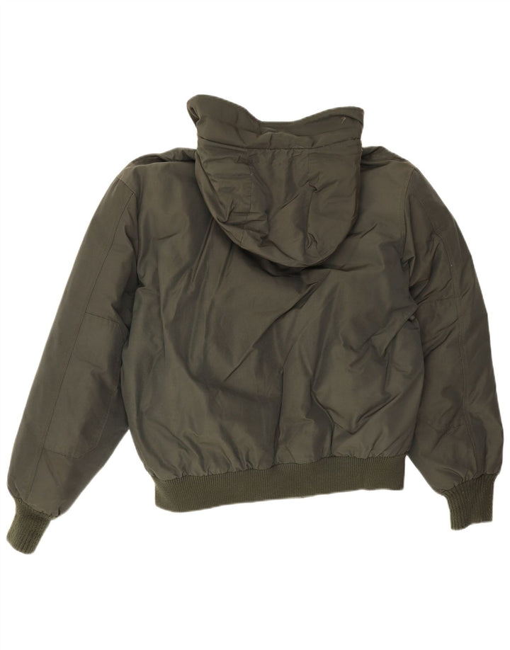 Woolrich Ανδρικό μπουφάν με κουκούλα UK 40 μεγάλο βαμβακερό χακί