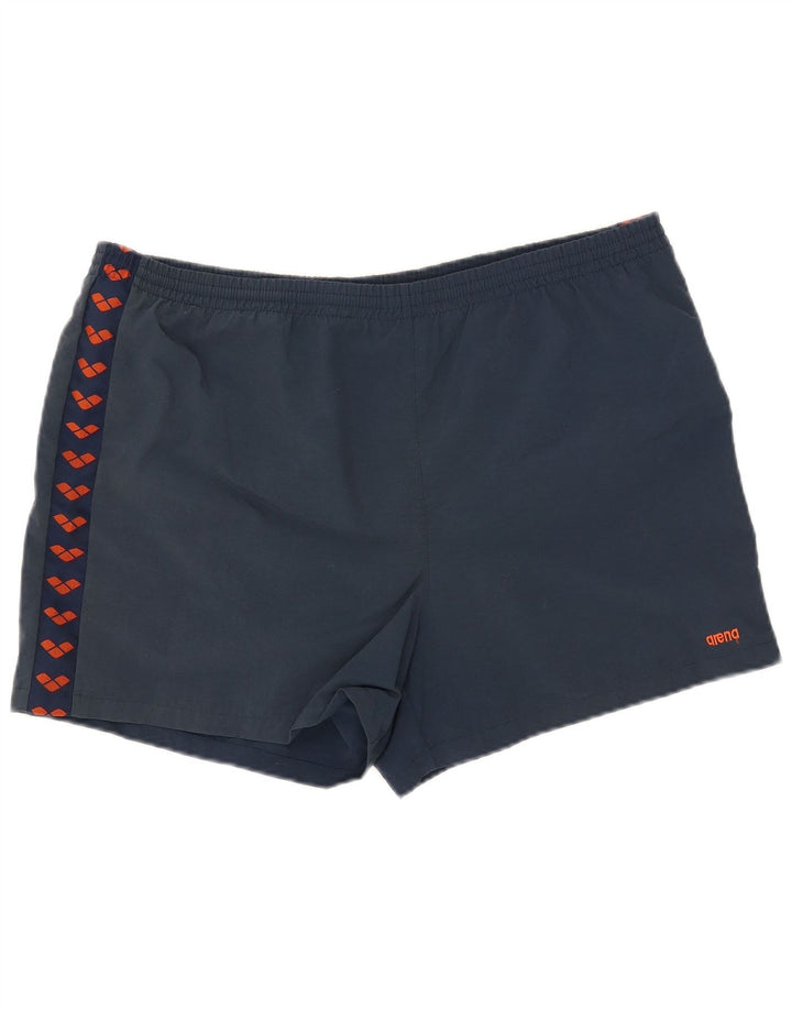 Γραφικό ανδρικό σορτς κολύμβησης Arena 2XL Navy Blue