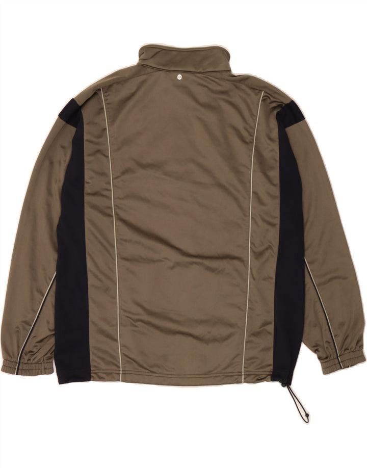 Ανδρική αθλητική φόρμα REEBOK Top Jacket Μεσαίου καφέ χρώματος πολυεστέρας