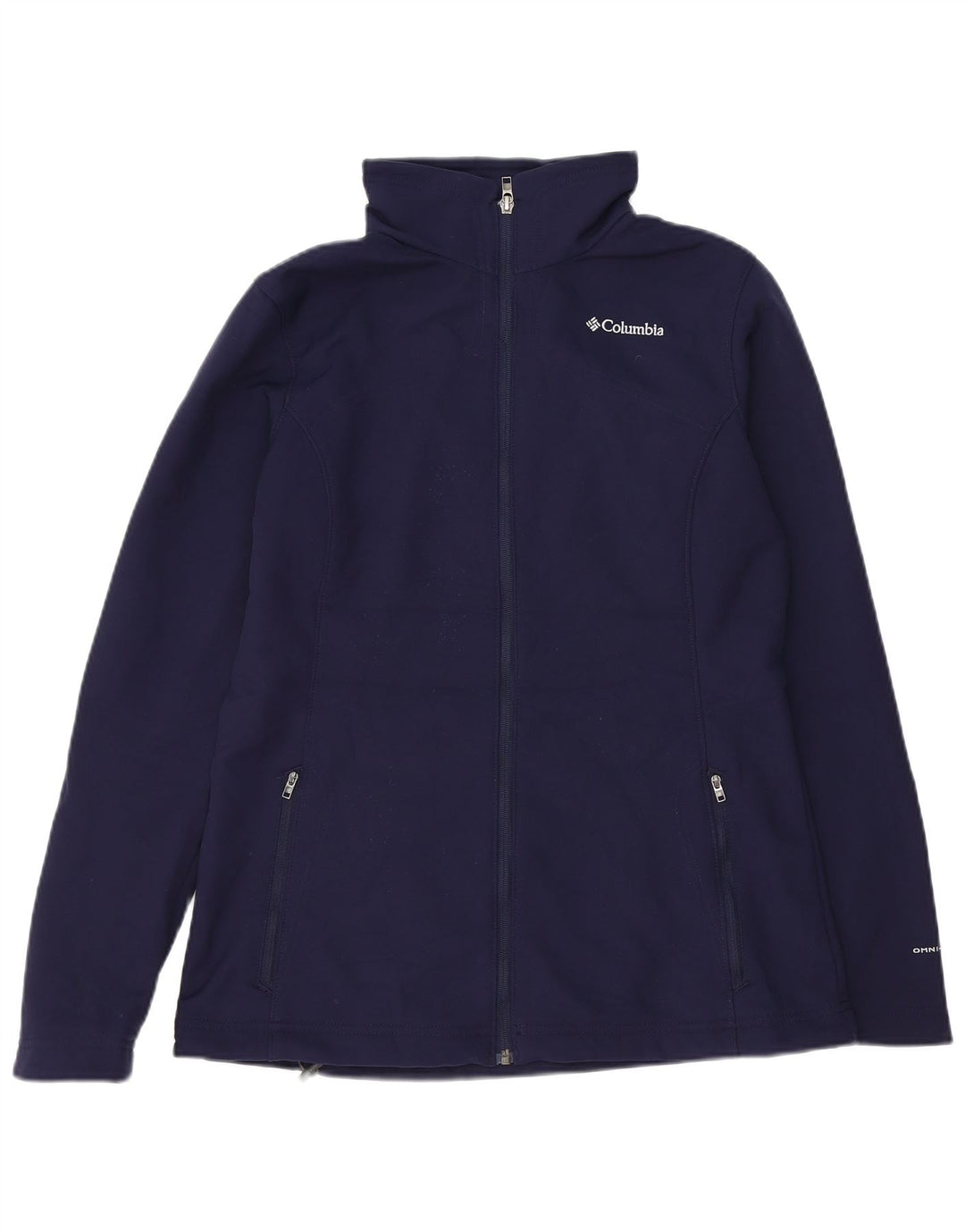 COLUMBIA Womens Omni-Shield Bomber Jacket UK 16 Large Navy Blue Polyester