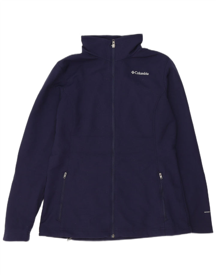 COLUMBIA Womens Omni-Shield Bomber Jacket UK 16 Large Navy Blue Polyester