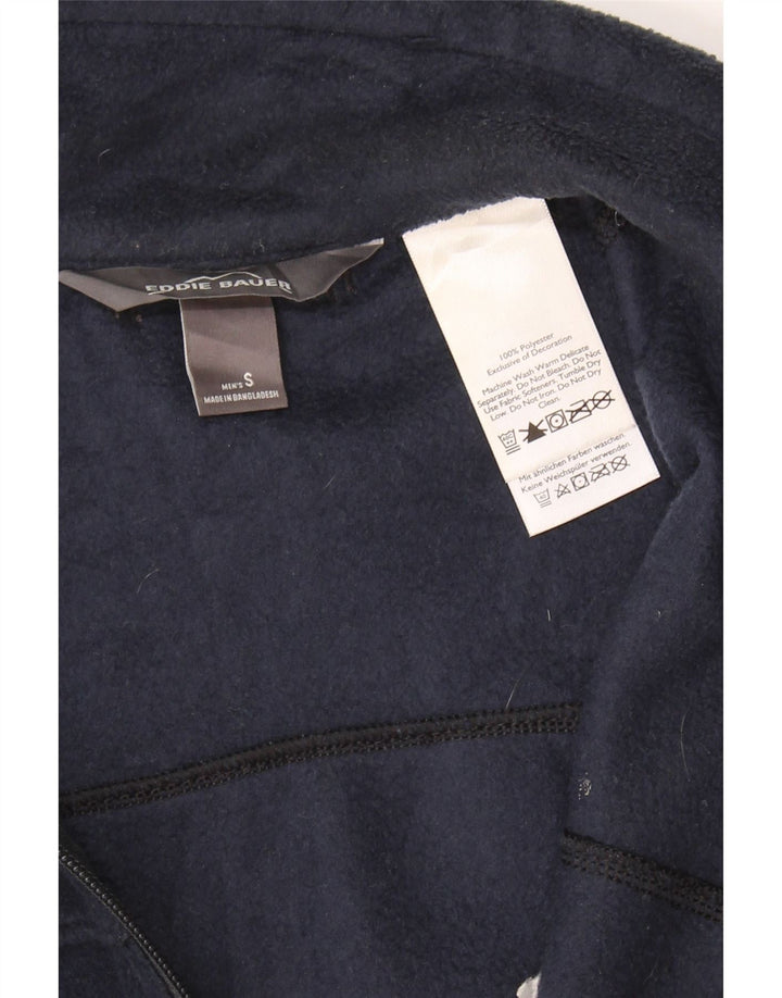 EDDIE BAUER Ανδρικό Fleece Gilet UK 36 Small Navy Blue Polyester