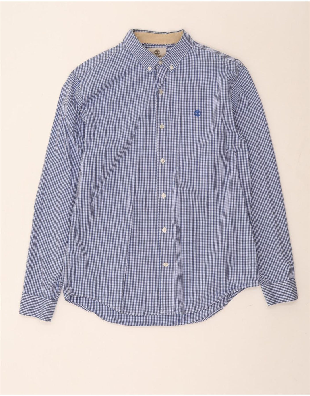 Ανδρικό πουκάμισο Timberland Slim Fit μεγάλο μπλε βαμβακερό Gingham