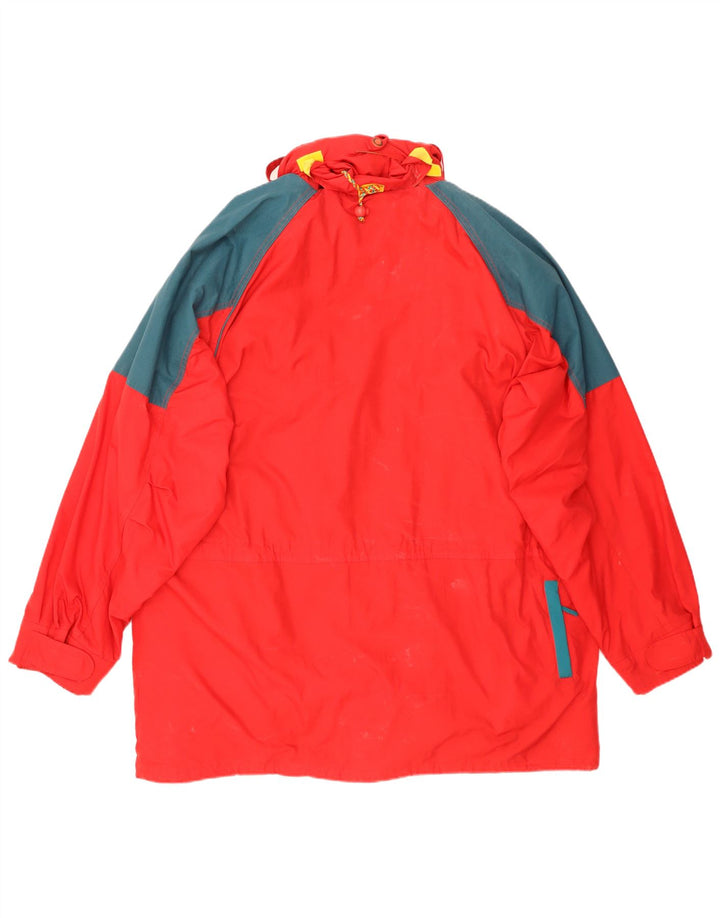 Vintage Ανδρικό μπουφάν σκι με κουκούλα UK 42 XL Κόκκινο πολυεστέρας
