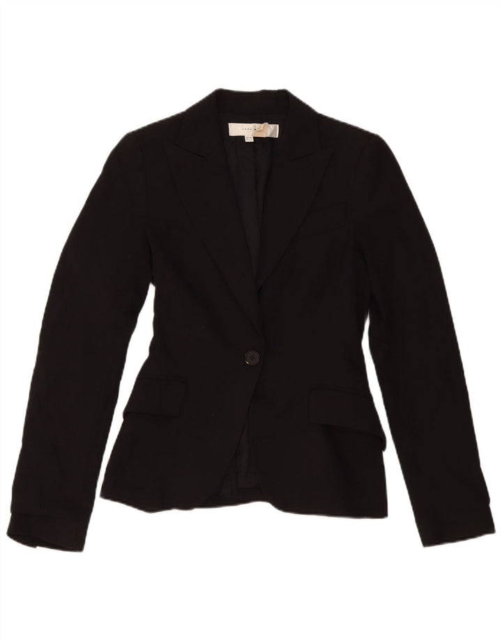 Zara Γυναικείο Μπουφάν μπλέιζερ EU 34 2XS Μαύρο Πολυεστέρας
