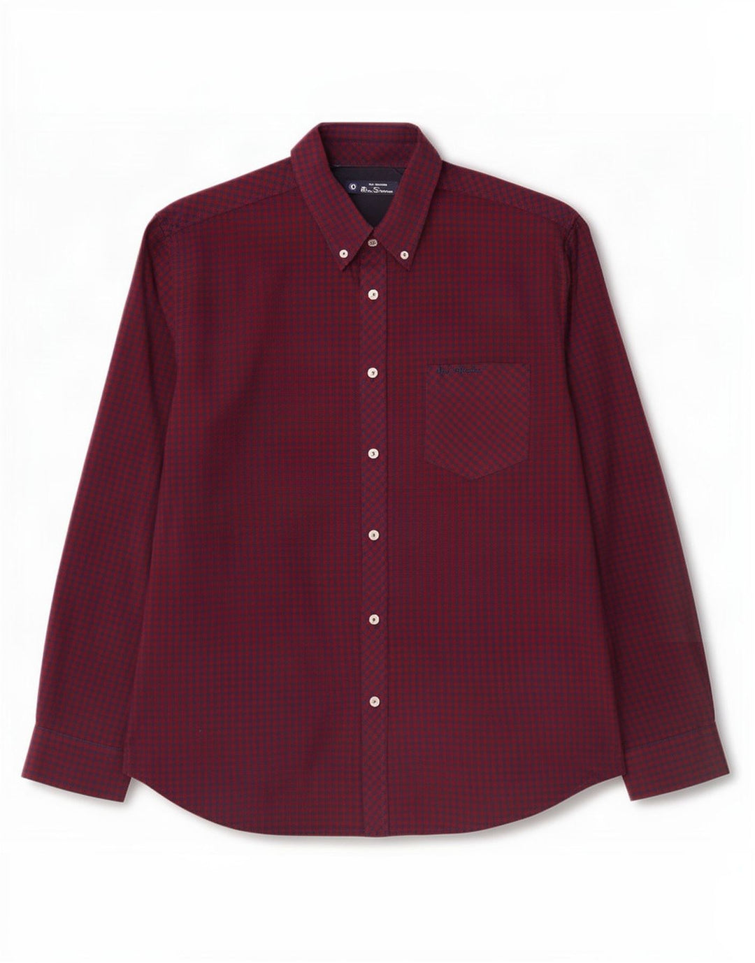 Ανδρικό πουκάμισο Ben Sherman XL Κόκκινο βαμβακερό Gingham