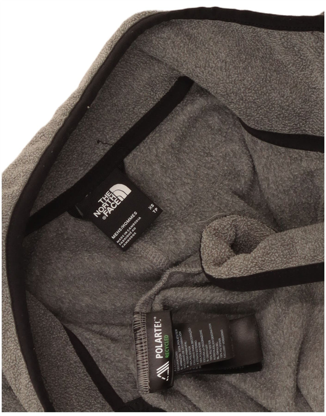 The North Face Ανδρικό φερμουάρ Fleece Jumper XS Grey Polyester
