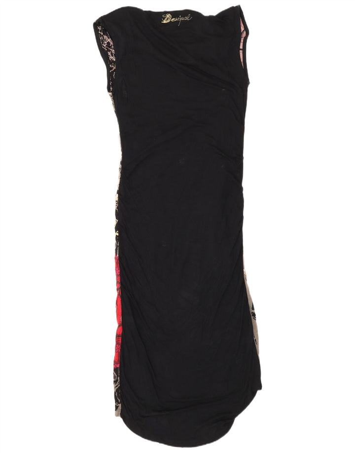 Σχεδιαστής Γυναικείο Abstract Pattern Maxi φόρεμα UK 14 Large πολύχρωμο