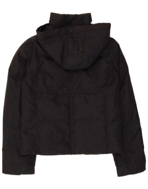 Gap Womens Hooded Windbreaker Jacket UK 6 XS Black Polyester
