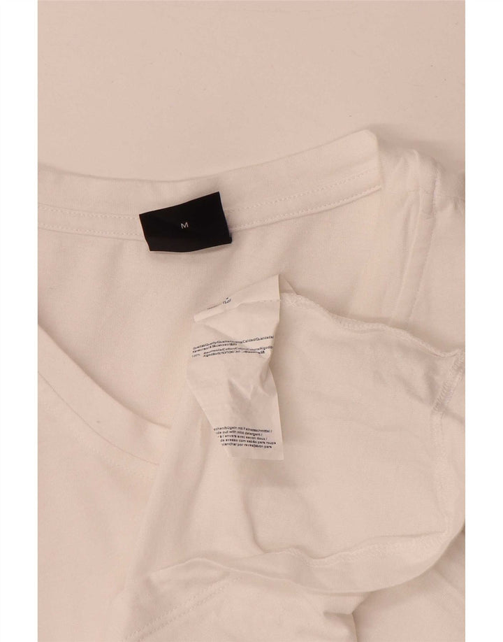Ανδρικό γραφικό T-Shirt Hugo Boss Τοπ μεσαίο λευκό βαμβακερό