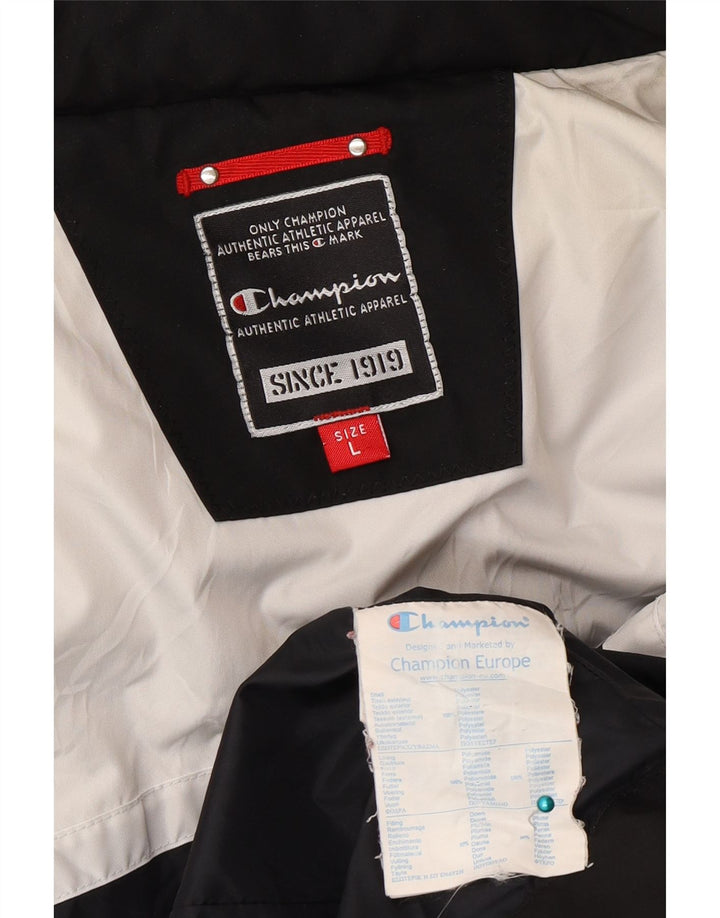 Champion γυναικείο μπουφάν με επένδυση UK 16 μεγάλο μαύρο πολυεστέρα