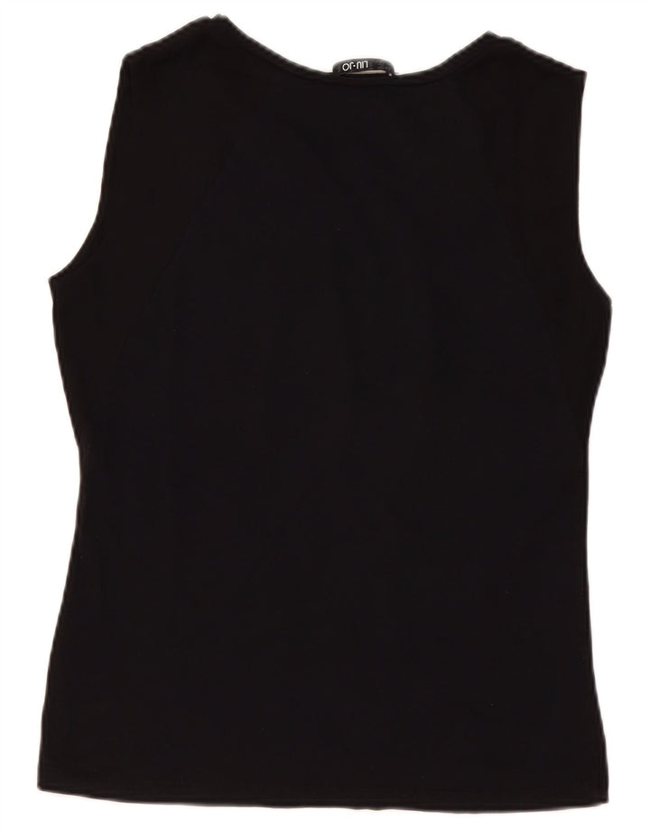 Liu Jo Γυναικείο γραφικό γιλέκο Top UK 14 Medium Black
