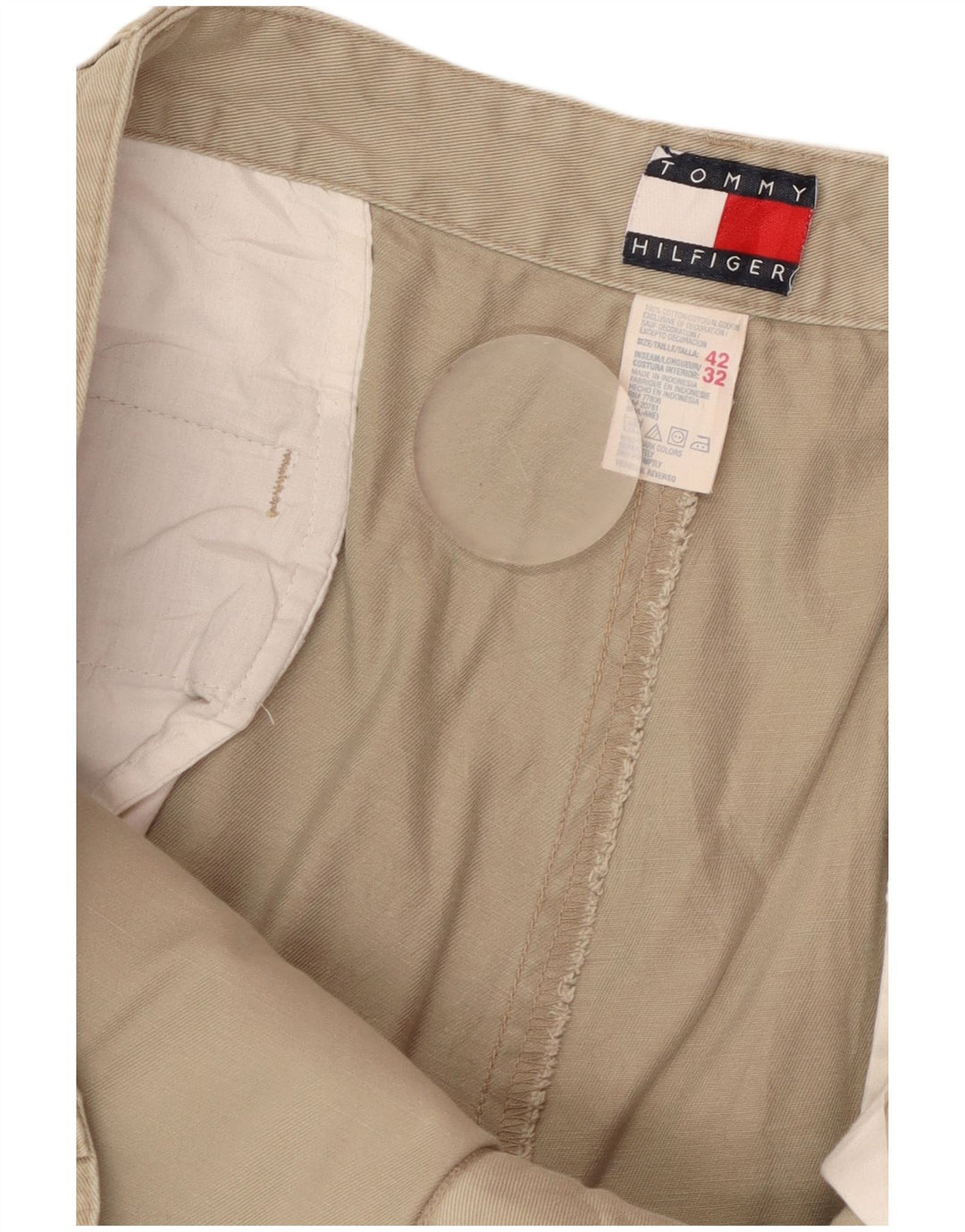Tommy Hilfiger Ανδρικό ίσιο παντελόνι Chino W42 L32 Μπεζ βαμβακερό