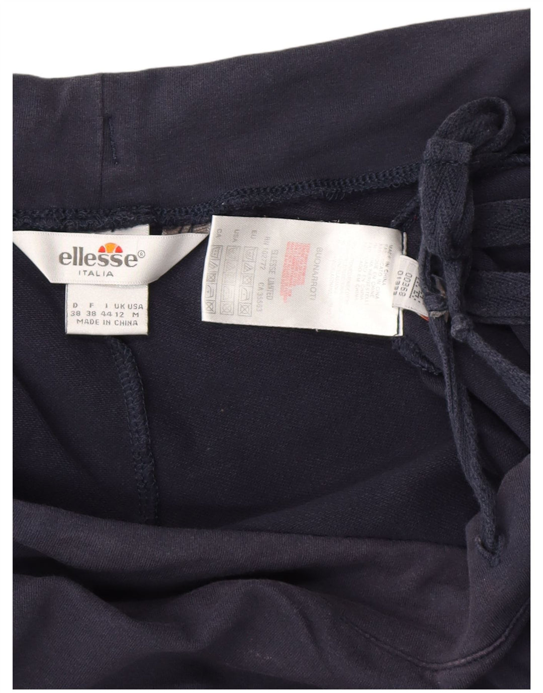 ELLESSE Γυναικεία φόρμα Capri Παντελόνι UK 12 Medium Navy Blue Cotton