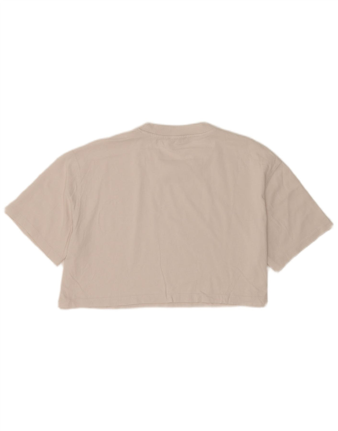 Zara Γυναικείο T-Shirt Crop Oversized Top UK 14 Medium White