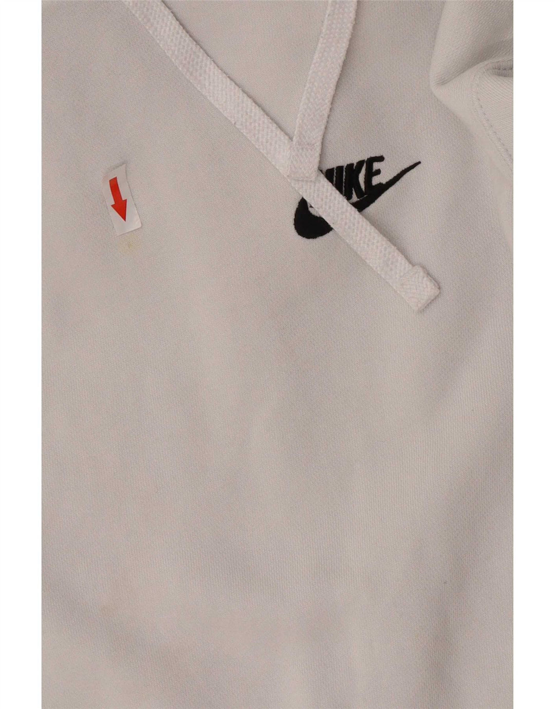 Ανδρικό μπλουζάκι με κουκούλα Nike, μικρό λευκό βαμβακερό