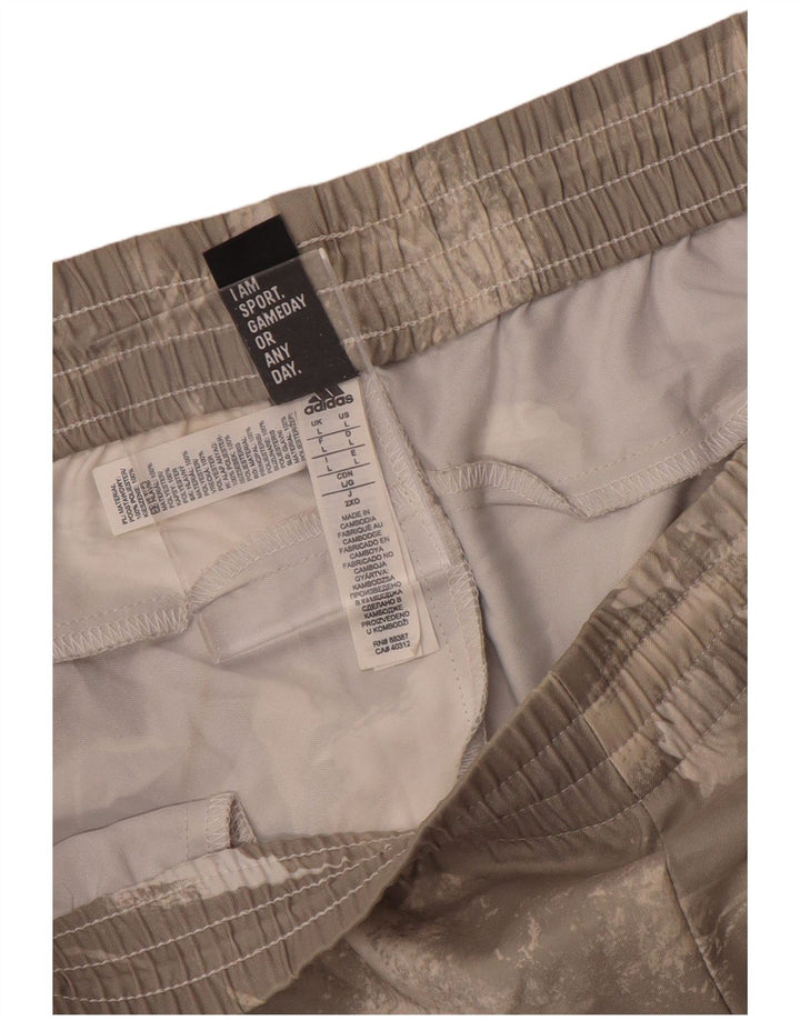 Ανδρικό αθλητικό σορτς Adidas Large Grey Tie Dye Polyester