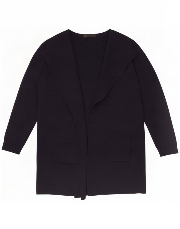 Marks & Spencer Γυναικείο ανοιχτό πουλόβερ UK 12 Medium Navy Blue Ακρυλικό